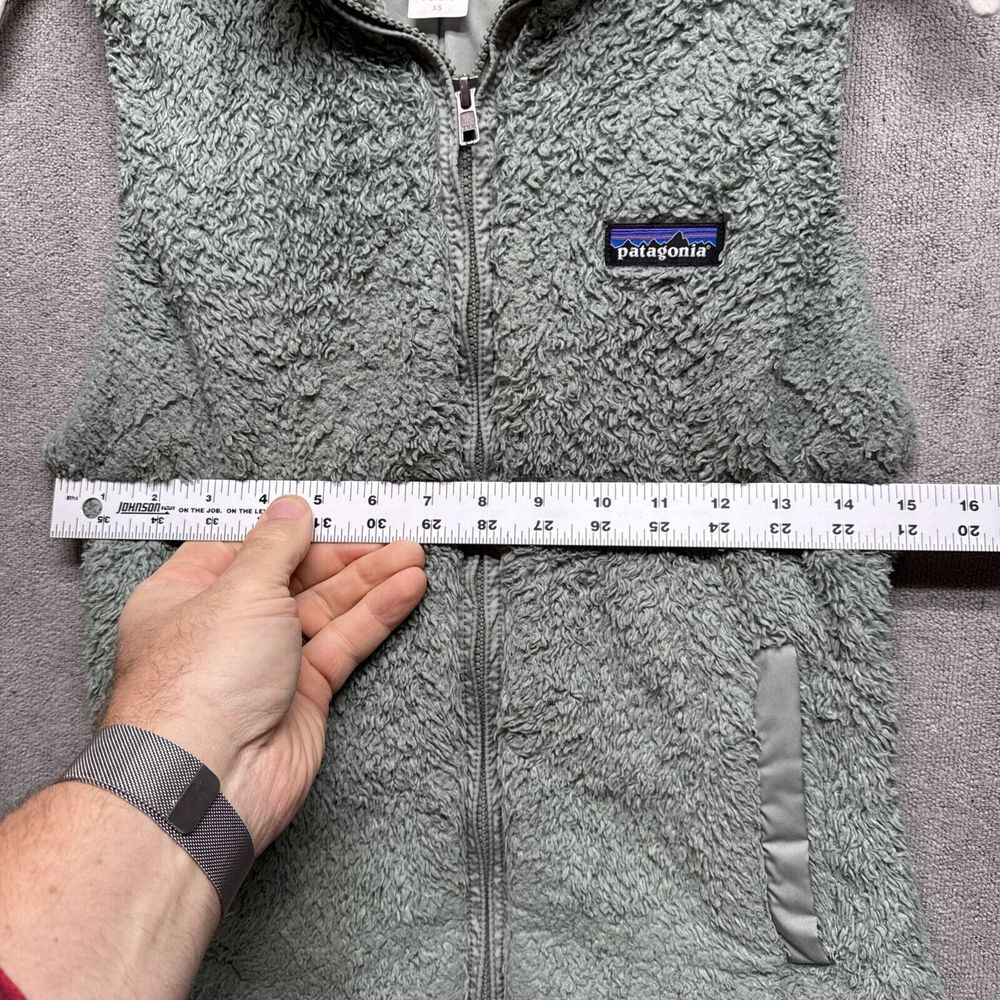 Patagonia Vest Womens XS Green Full Zip Los Gatos Fleece Gorpcore Granola Shaggy - Picture 6 of 10